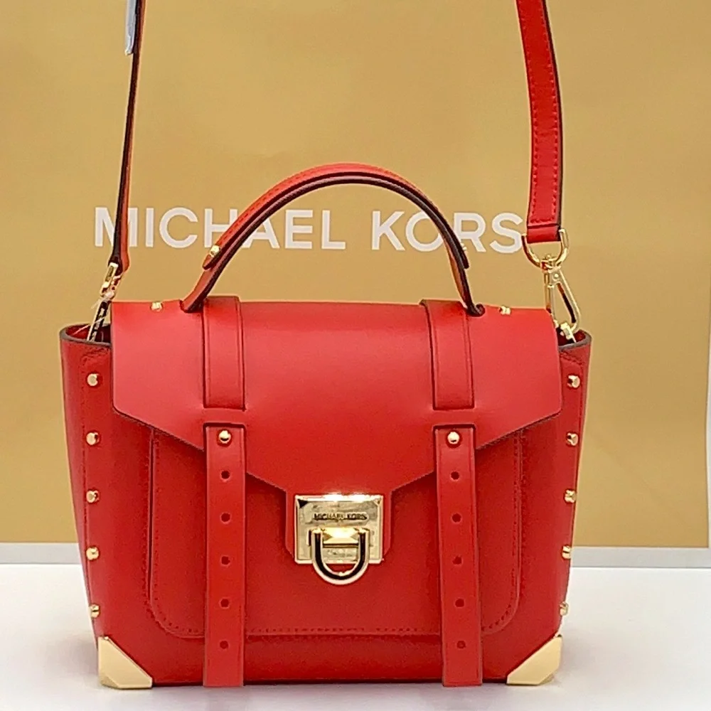 ⚠️HOLIDAY SALE ⚠️NWT MICHAEL KORS MANHATTAN MEDIUM TOP HANDLE SCHOOL SAT…